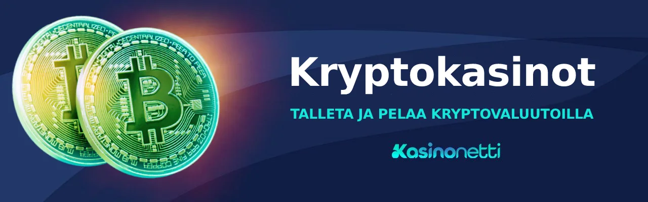 Kryptokasinot, talleta ja pelaa kryptovaluutoilla