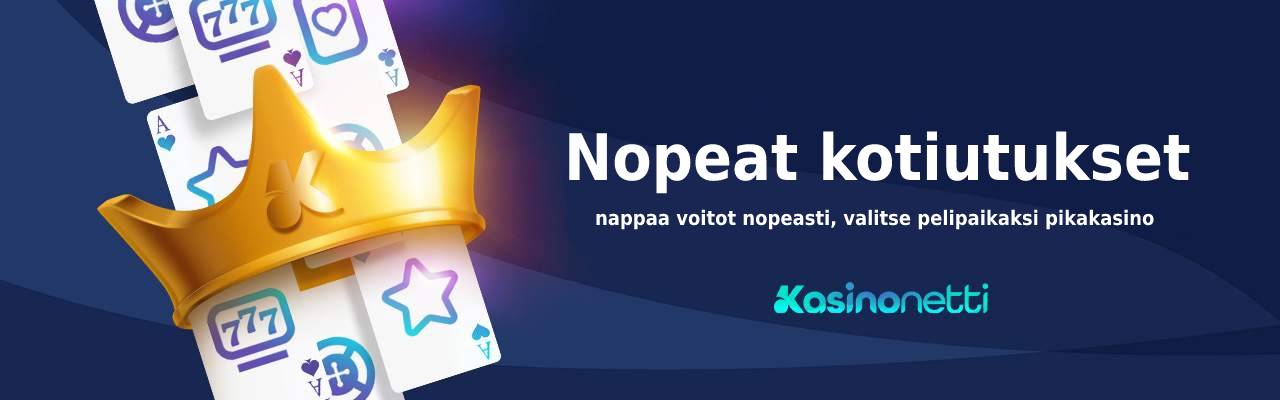 Nopeat kotiutukset – nappaa voitot nopeasti, valitse pikakasino