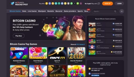 Rocketpot Casino etusivu