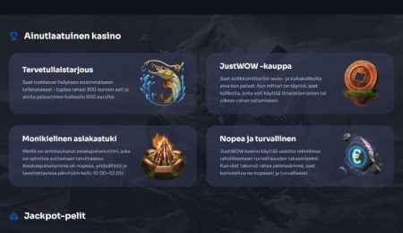 JustWOW Casino ainutlaatuinen kasino