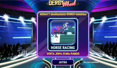 Derby wheel aktivoi bonus