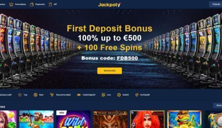 Jackpoty Casino etusivu