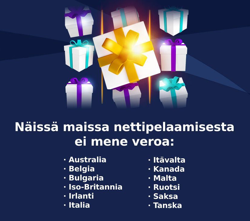 Näissä maissa nettipelaaminen verovapaasti
