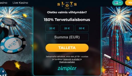 Slotsflix Casino talletus