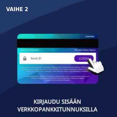 Kirjaudu sisään pankkitunnuksilla