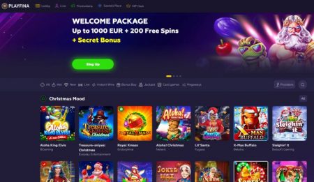 Playfina Casino etusivu