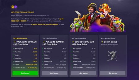 Playfina Casino tervetulobonus