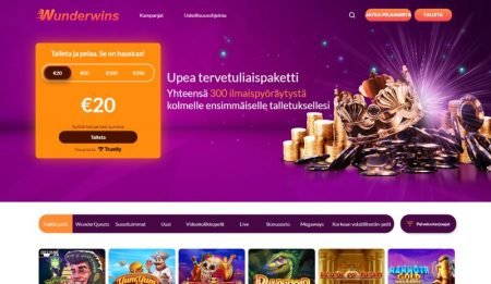 Wunderwins Casino tervetulotarjous