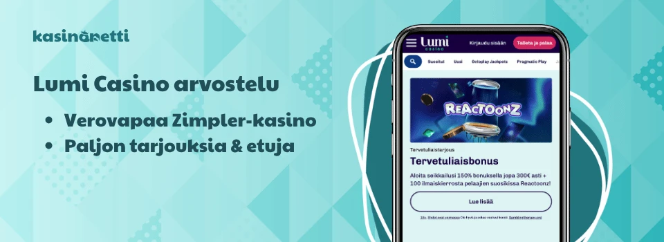 Lumi Kasino on MGA-lisensoitu pikakasino