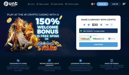 Punt Casino etusivu