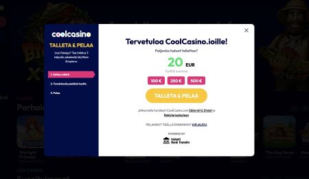 CoolCasino talleta ja pelaa