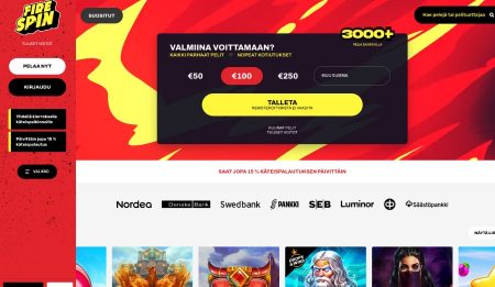 Firespin Casino etusivu