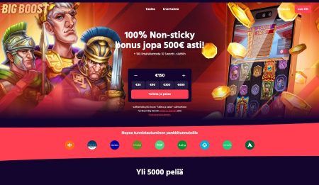 Big Boost Casino etusivu
