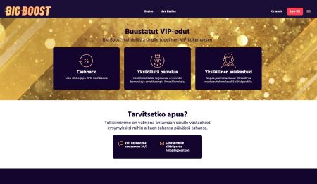 Big Boost Casino VIP-edut