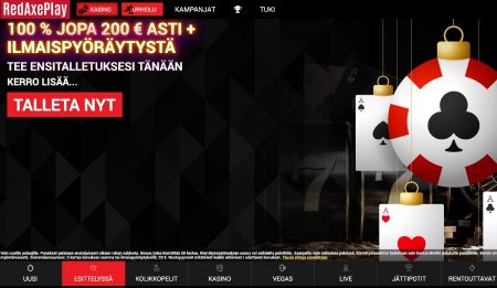 RedAxePlay Casino tervetuliaisbonus