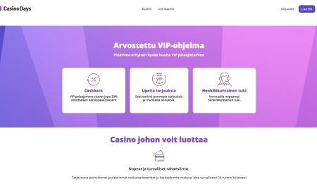 Casino Days VIP-ohjelma