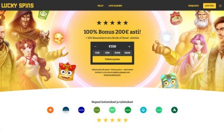 Lucky Spins Casino kotisivu