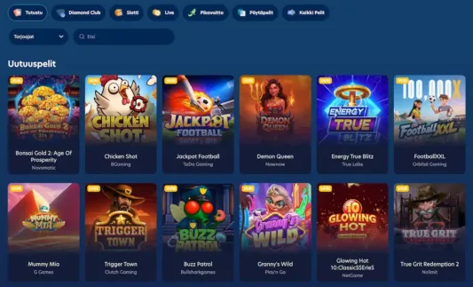 Lucky Dreamsin uusimmat kasinopelit