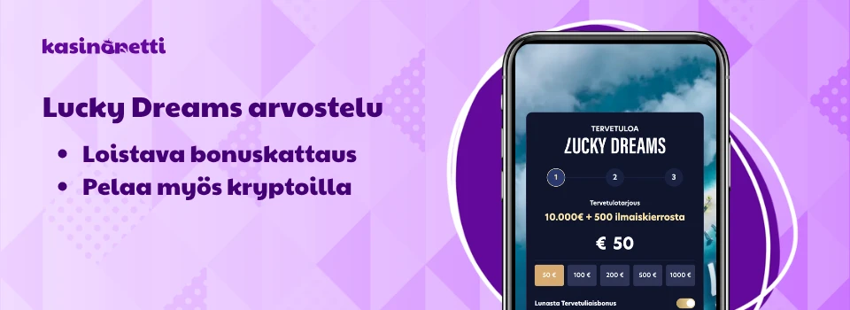 Lucky Dreams Casino arvostelu ja tärkeää tietoa