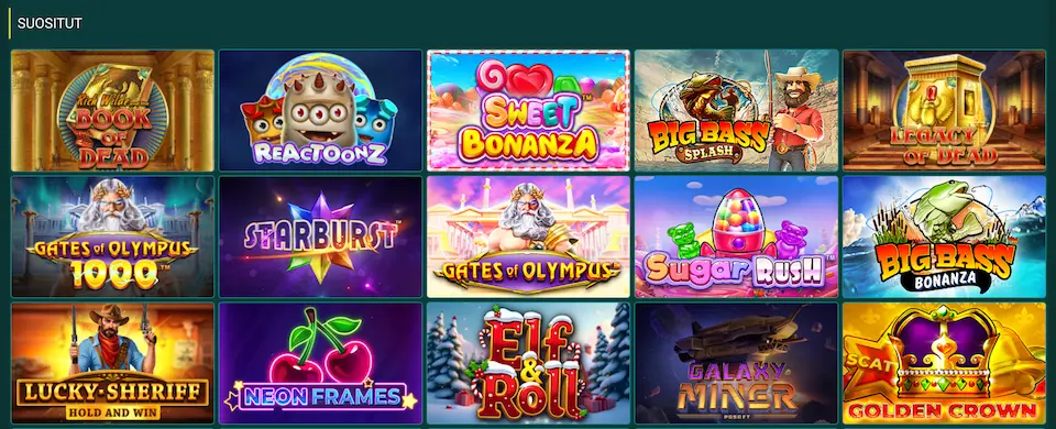 Vivatbetin suosituimmat kolikkopelit