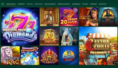 Gomblingo Casino kolikkopelivalikoimaa