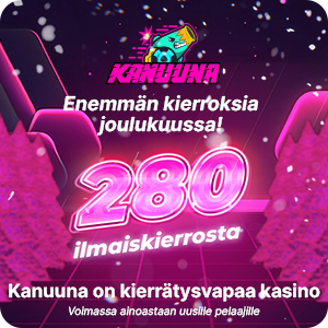 Kanuuna casino ilmaiskierrosten joulutarjous