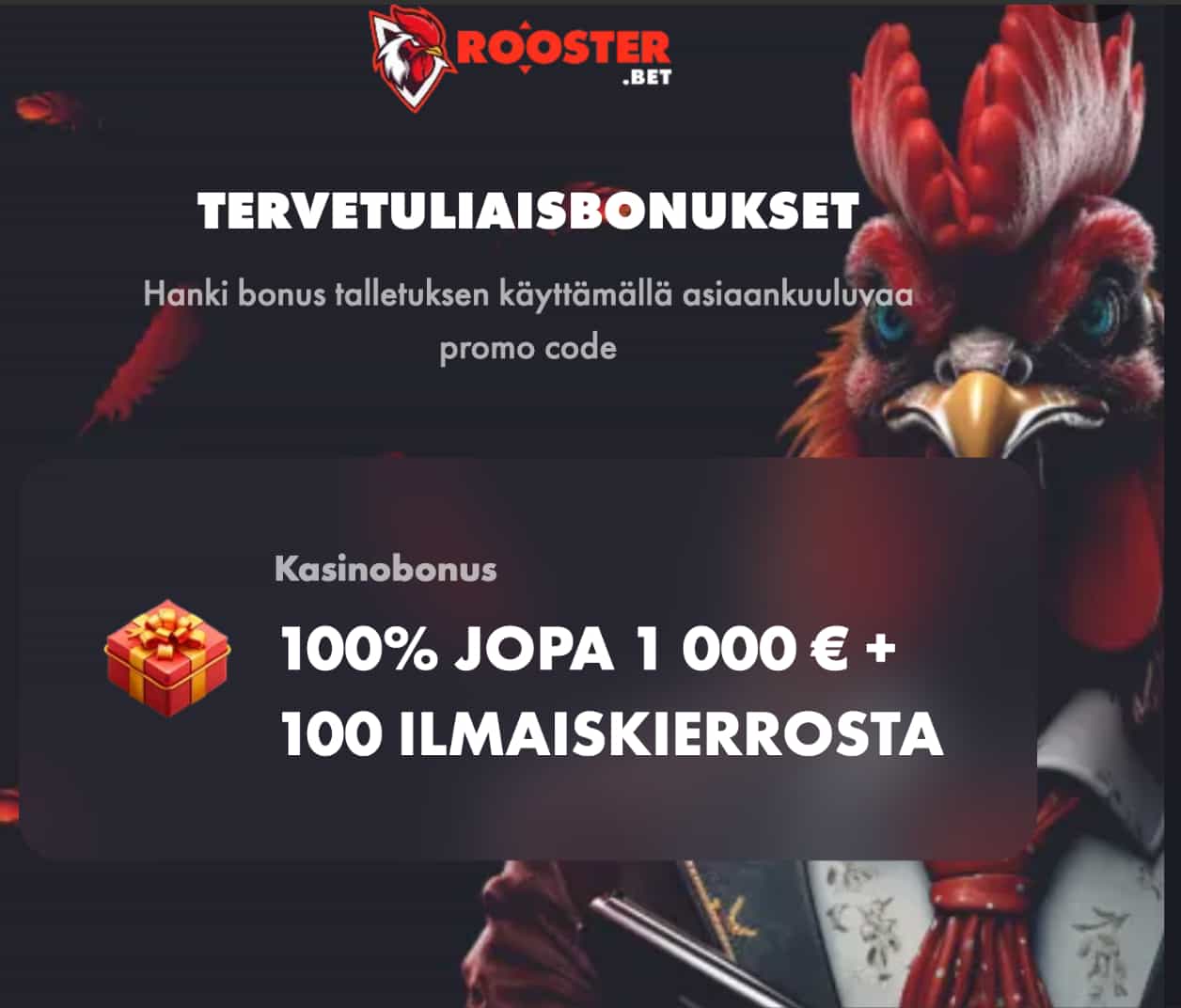 Rooster Bet bonus