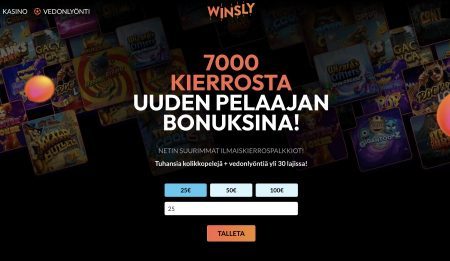 WInsly Casino ilmaiskierrokset