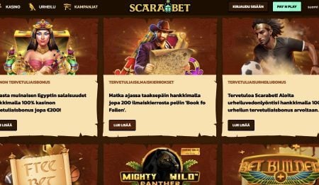 Scarabet Casino kampanjat