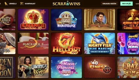 Scarawins Casino kolikkopelit