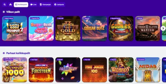 Casumo Casinon parhaita pelejä