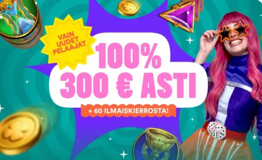 Casumo Casinon tervetuliaisbonus