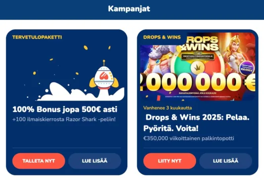 Buusti Kasino bonukset