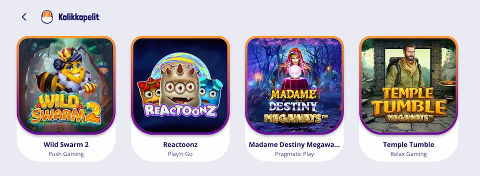 Pelikaani Kasinon kolikkopelit