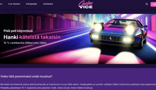 Casino Vice cashback