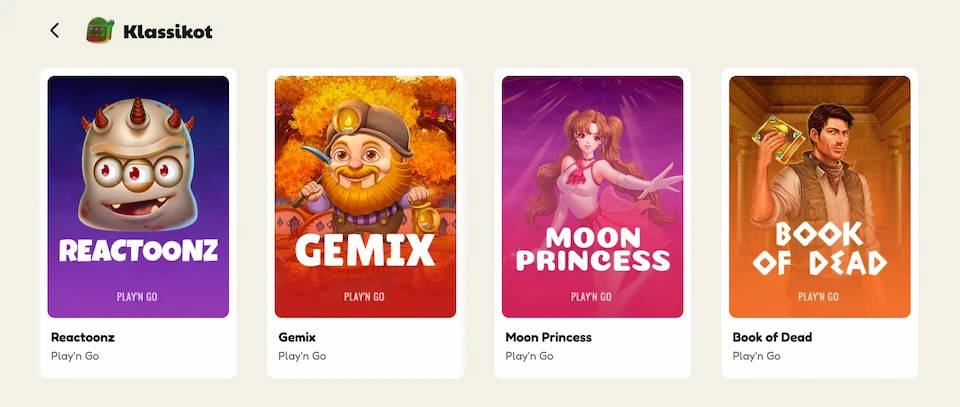 Pelikioskilla on oma kategoriansa kolikkopelien klassikoille