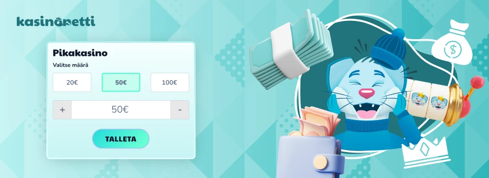 pikakasinot ja talletus ruutu