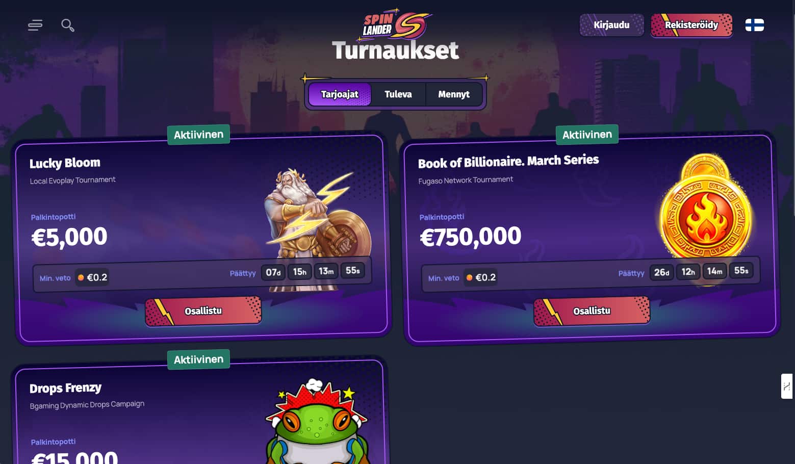 spinlander casino arvostelu näkymä