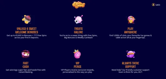 Spin Sweet Casino bonukset