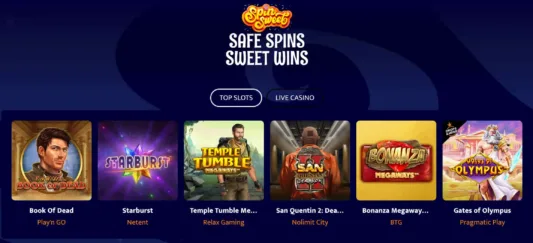 Spin Sweet Casino pelit