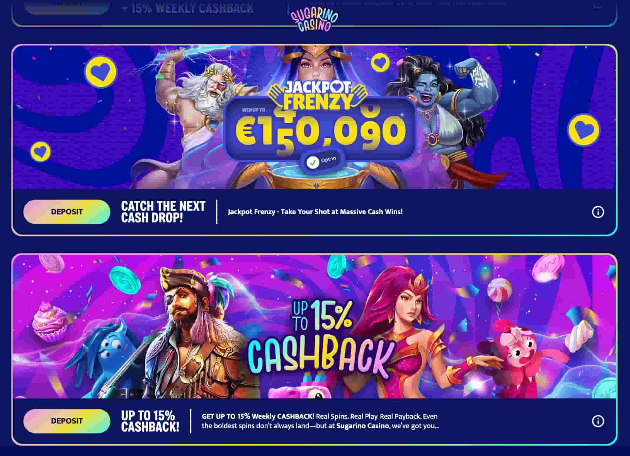 Sugarino Casino kampanjat
