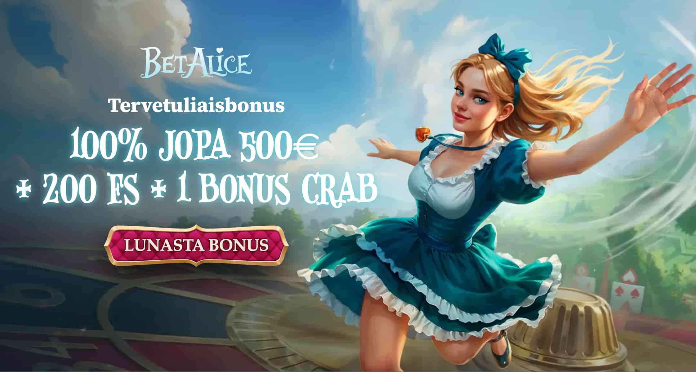 BetAlice Casino tervetuliaisbonus