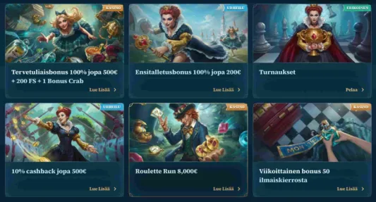 BetAlice Casino bonustarjoukset