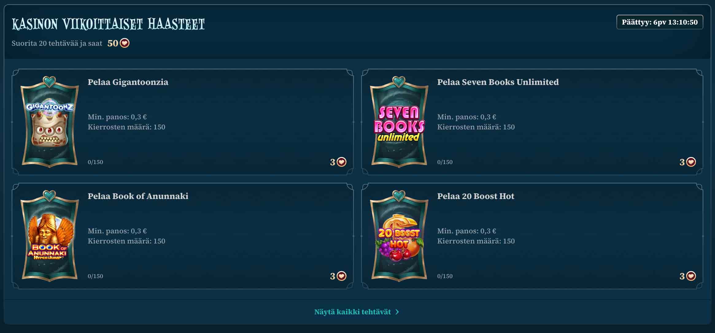 BetAlice Casino haasteet