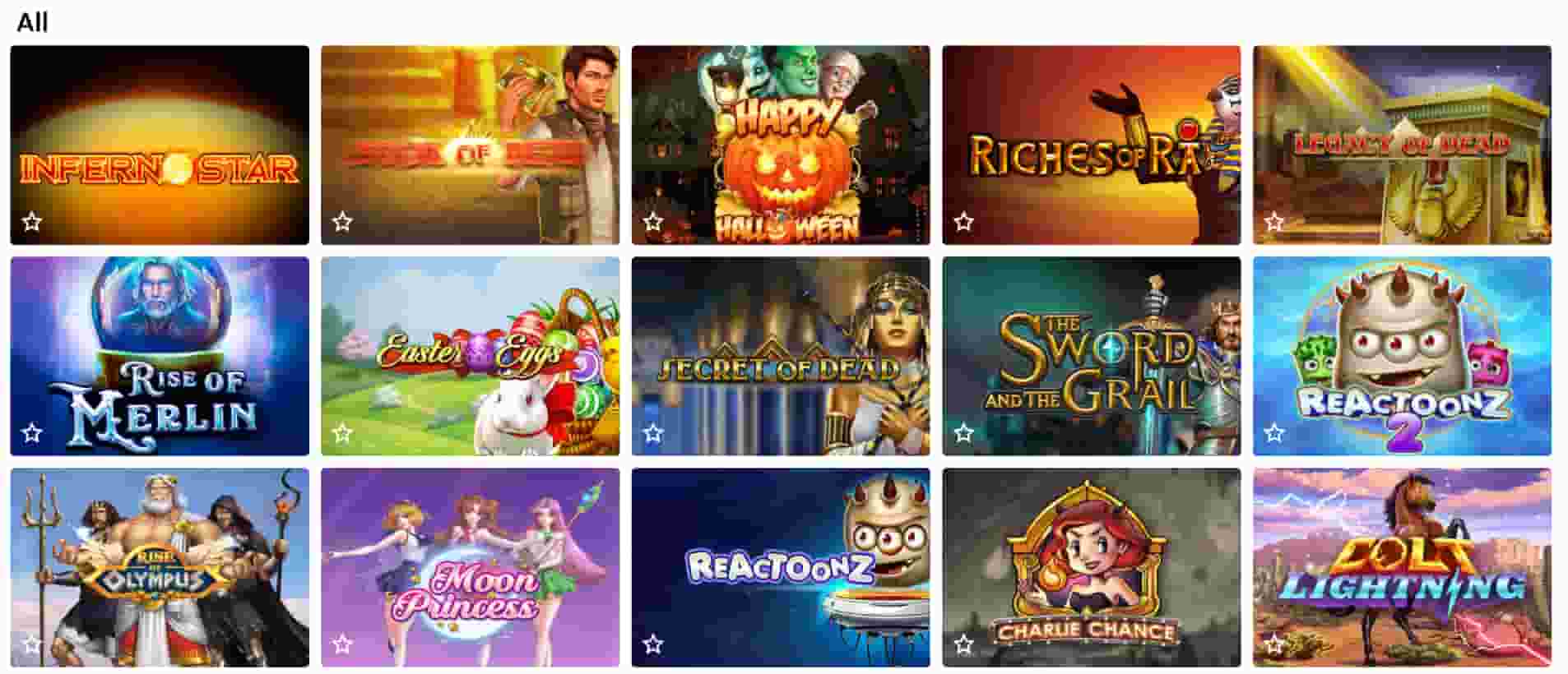 iWin Fortune Casino pelit