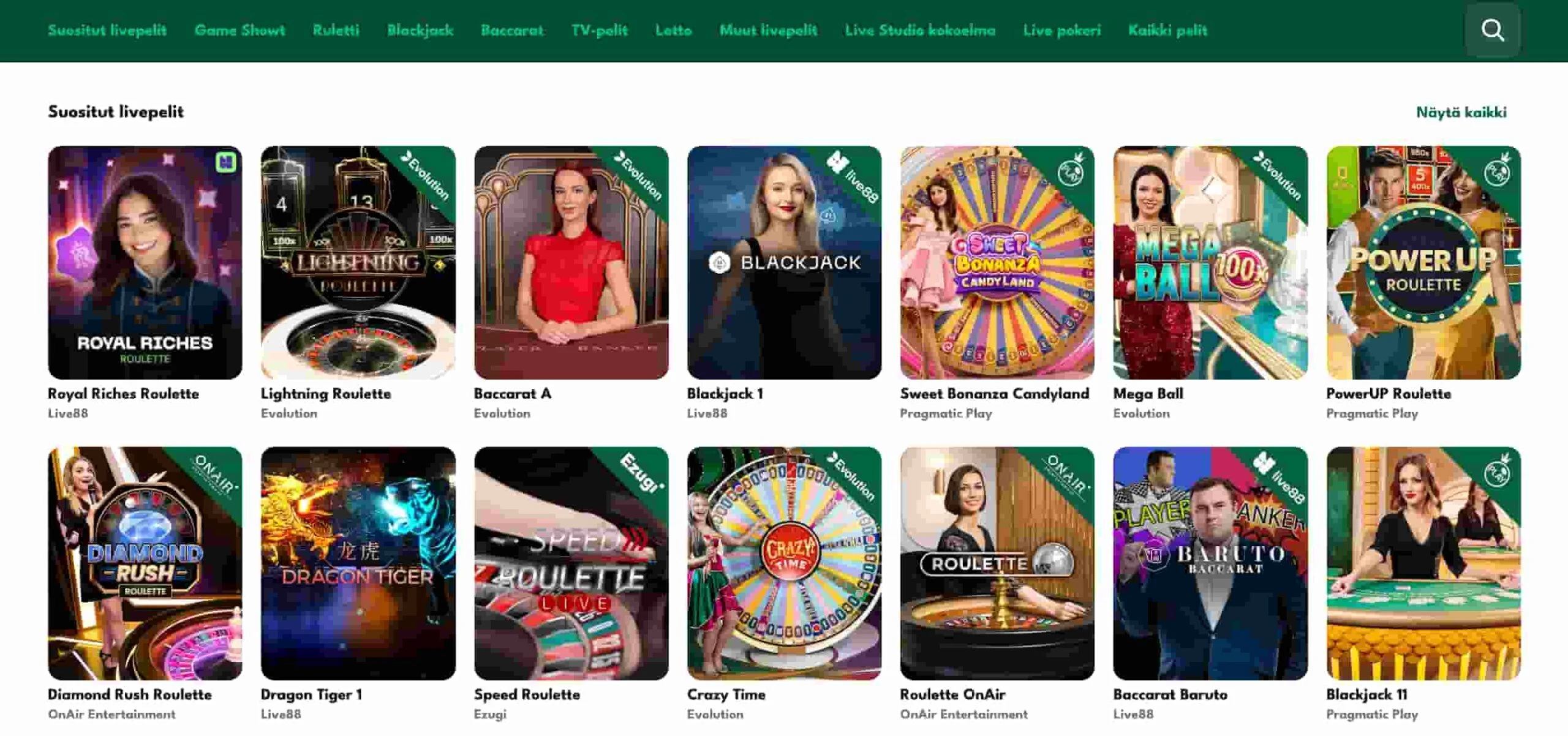 Big Lucky Casino livekasino
