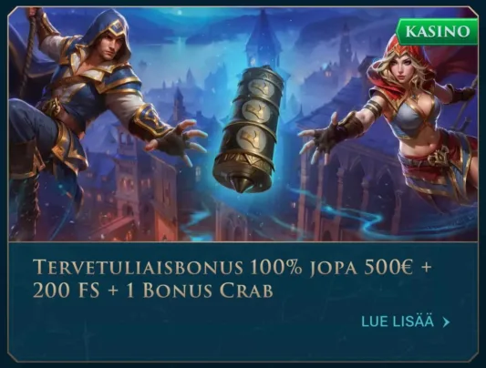 Slotuna Casino tervetuliaisbonus
