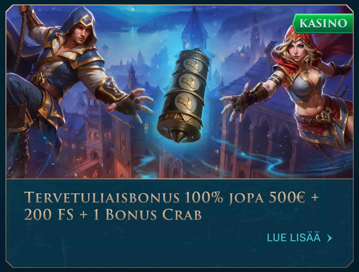 Slotuna Casino tervetuliaisbonus