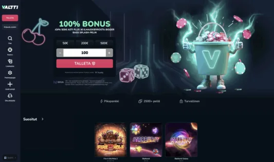 valtti kasino etusivu ja bonus