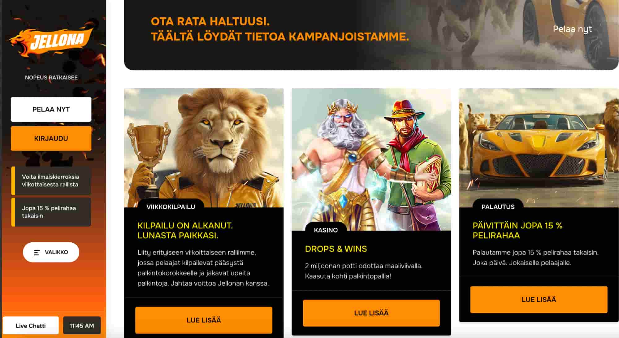 Jellona Casino kampanjat